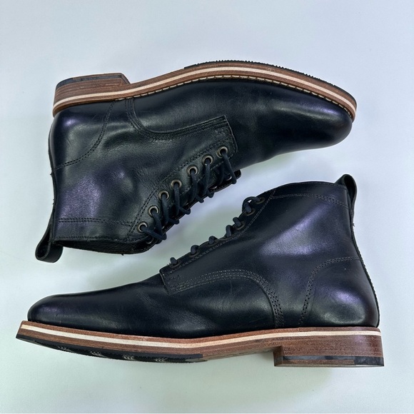 Helm Men’s Hollis Cap Toe Lace Up Boots - Black - Size 8M main image 10